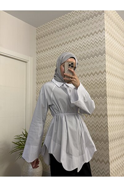 NEIRO BUTİK RAEL BELDEN BAĞLAMALI GÖMLEK