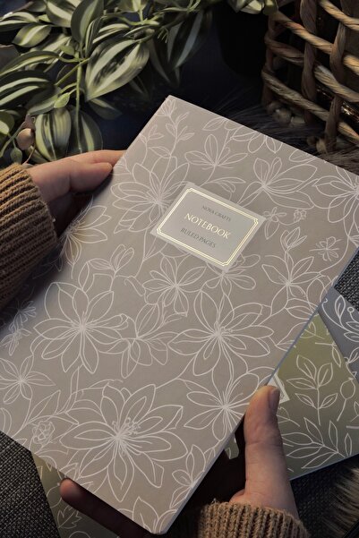 Nova Crafts Natural Pastel Warm Mink Tailor Stitched Notebook / Lined / A5