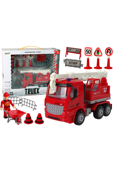 LEAN Set pompieri cu macara indicatoare rutiere pompier