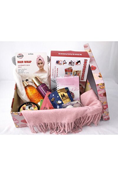 OEM Boo Basket Gift for Women – Scarf, Body Spray, Facial Masks, Hair Towel a...