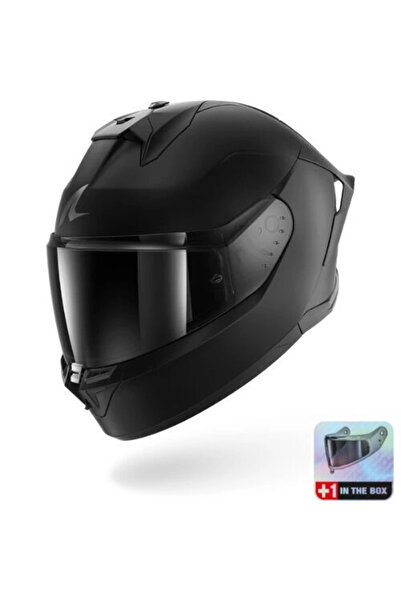 Shark Kask Skwal Cup Dark Shadow Mat Siyah Kapalı