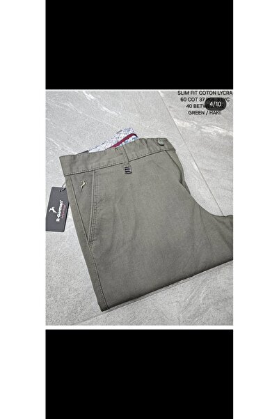 Cinar erkek giyim Men's Sport Linen Canvas Trousers Slimfit