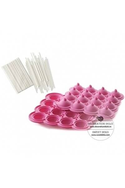 Decoratiuni Dulci Forma Cake Pops, acadele Wonder Pops Silikomart