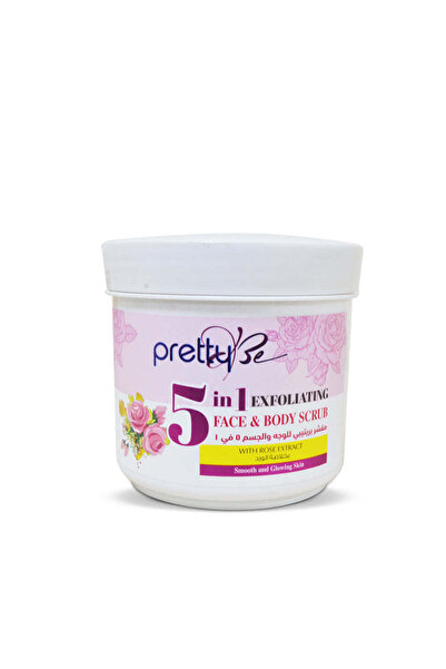 pretty Be -5 IN 1 FACE&BODY SCRUB-ROSE-550 ML