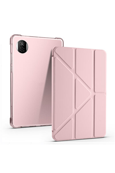 Fuchsia Trifoldable Tablet Case with Pen Compartment and Sleep Mode Stand, Co...