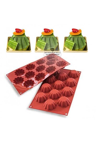 Decoratiuni Dulci Mulaj mini tarte, briochette n.12, SF109 Silikomart