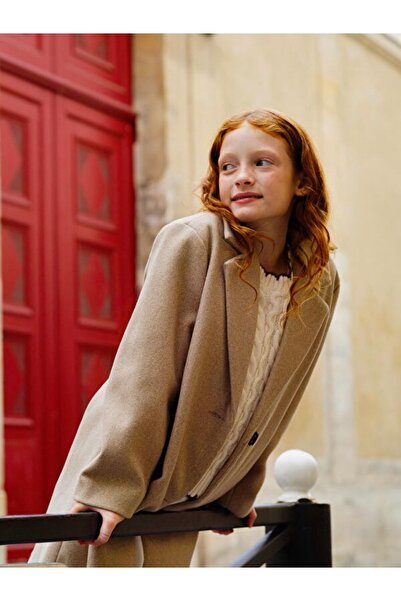 LC Waikiki Rmz Gi̇yi̇m Farkiyla Girl's Cashmere Coat