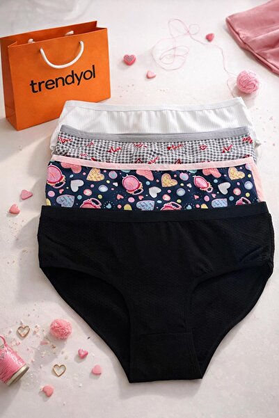 Merzu pamuklu buyuk beden kilot 4 lü gönderim