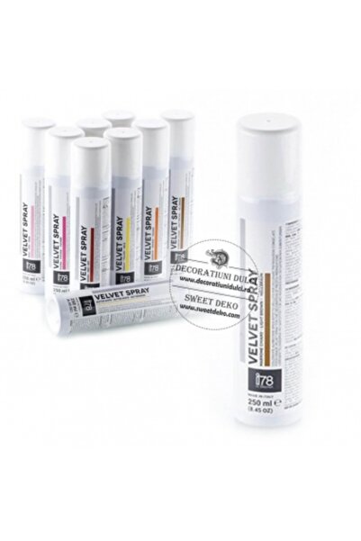 Decoratiuni Dulci Spray cu efect de catifea maro deschis 250ml, light brown S...