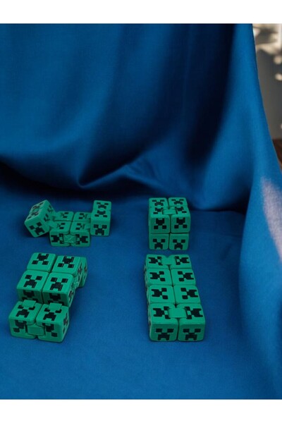 Uztech Minecraft Creeper Sonsuzluk Küpü - 3D Baskı Fidget Stres Oyuncağı - Ha...
