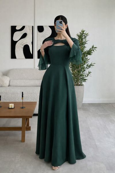 Other Soft long dress with sleeves