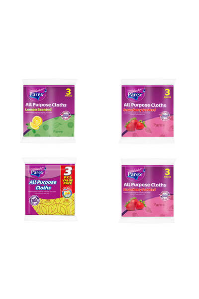 AREEN Multi-Purpose Cloth Set 4 × 3 Pieces, Mixed Pack