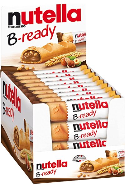 Nutella B-ready Biscuits, Crispy Wafer Shell with Hazelnut Cocoa Spread, 22g ...