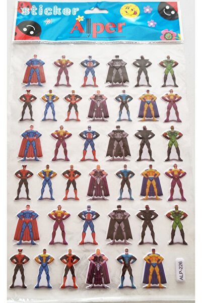 Modellino Emboss Sticker Labels 30X17Cm Emoji Heart Animals Flag Fruits Smile...