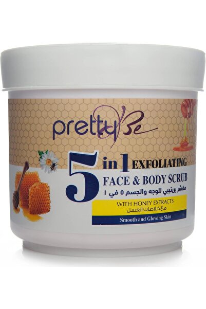 pretty Be 5 in 1 Exfoliating Face & Body Scrub With Honey Extracts, Smooth an...