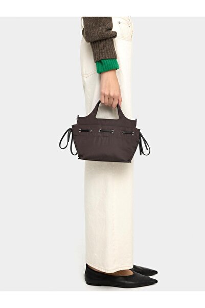 PARFOIS Kordonlu Teknik Kumaş Tote Çanta