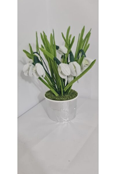 HANDDMADE plush wire snowdrops