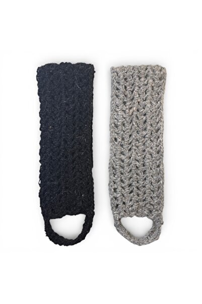 Melih AKSU Doğal Keçi Kılı Düz Askılı Hamam Kese Seti – Peeling Etkili