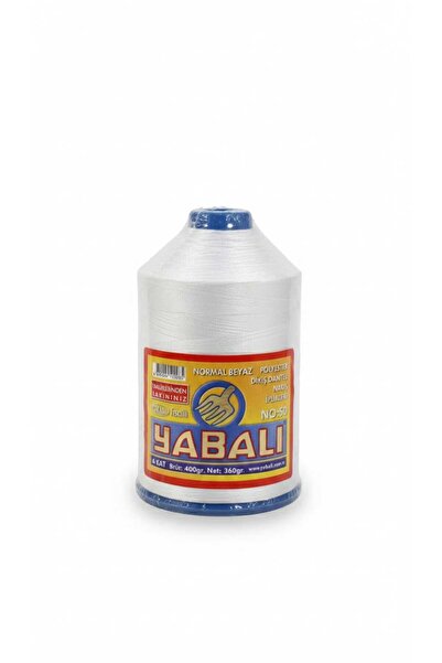 Yabalı No:50 Polyester Beyaz Nakış ve Dantel ipliği -360 gr(6katlı)