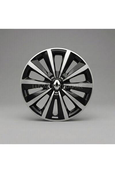 JANT RENAULT Fluence Uyumlu JantKapağı - 15 İnç - 1 Takım (4 adet) - Çelik gö...