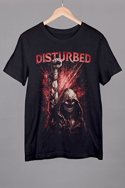 Texclusive Μπλουζάκι Disturbed Μαύρο Unisex Βαμβακερό