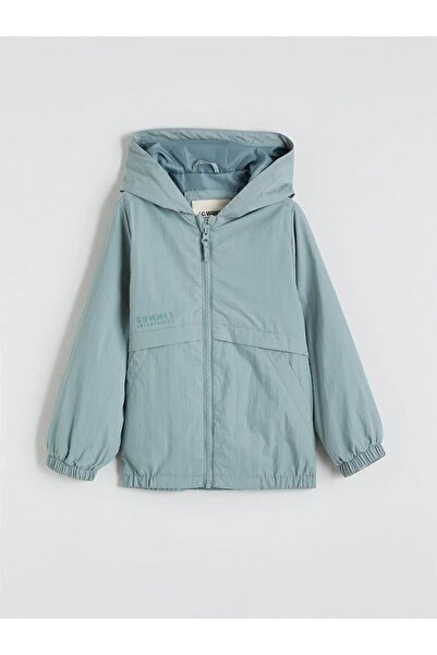 LC Waikiki Blue Hooded Boy's Raincoat (S6)