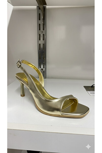 guijarro Women's Thin Mid-Heeled Open Back Stylish Sandals Heeled Shoes - Off...