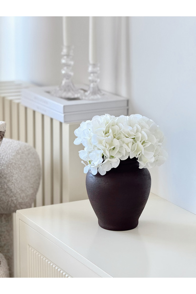 AYSA HOME DECOR Βάζο από κεραμικό πέτρινο υλικό Nora με κεραμική υφή σε απόχρ...