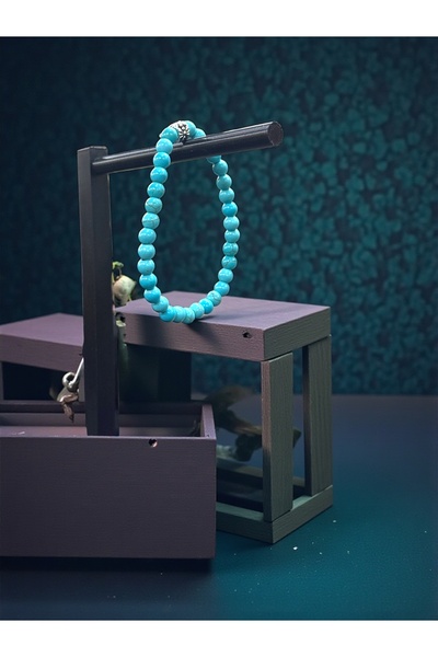 Vexa Aksesuar Natural Turquoise Stone Bracelet - Certified Natural Stone - Pr...