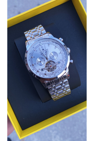 Navimarine Automatic All Functions Active Steel Men's Wristwatch Turbulent Dial