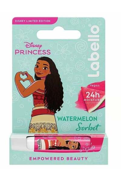 LABELLO مرطب شفاه ديزني برينسيس رابونزيل للأطفال، بنكهة البطيخ، 4.8 غرام