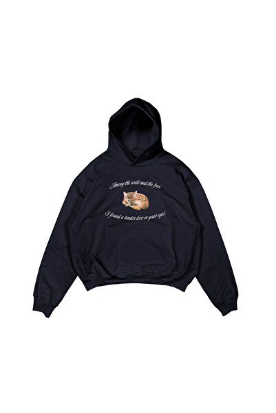 lethestudios Wild & Free Baksılı Kapüşonlu Hoodie
