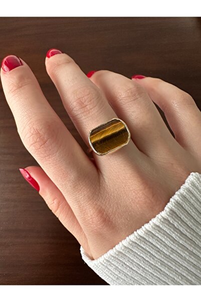 ringbox Gold Tiger's Eye Ring