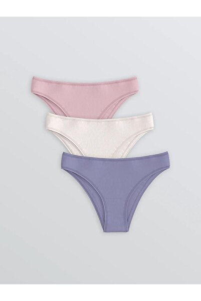 LC Waikiki Pink Plain Brazilian Panties 3-Pack (S6)