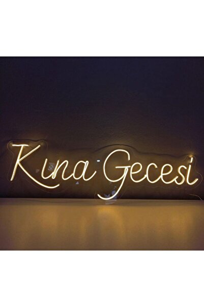 ORGANİZASYONAVM Kına Gecesi Neon Tabela 35x70 Cm