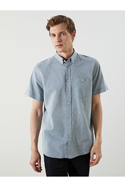 LC Waikiki Ανδρικό πουκάμισο Regular Fit Linen Blend