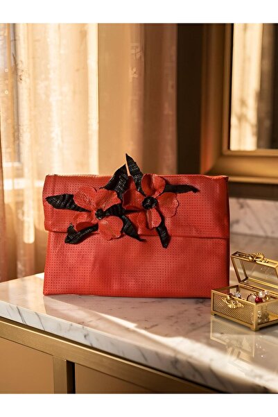 YILDIZ CİVLAN Hakiki Deri El Yapımı Clutch