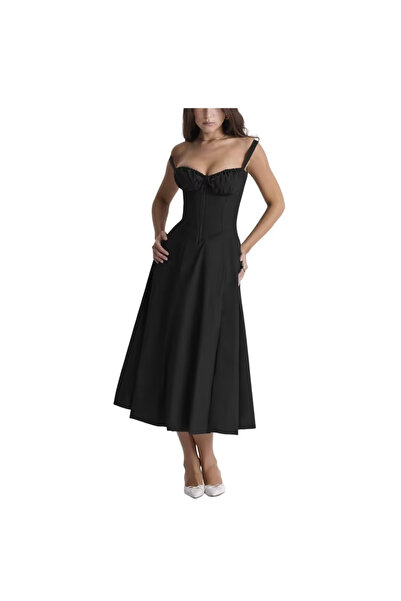 OEM Sleeveless dress with corset Midi