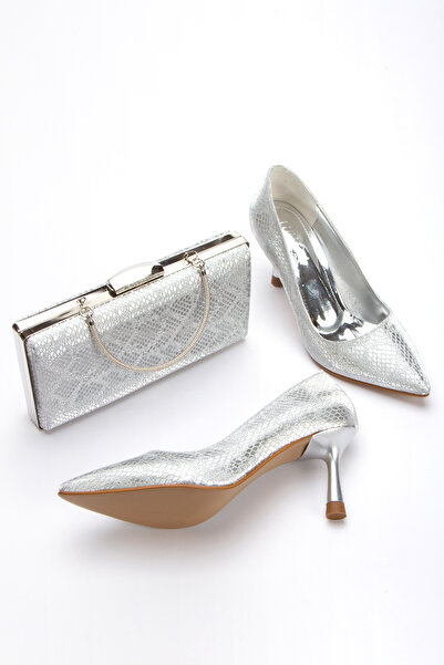 Melvoria Evening Dress Shoes and Bag Set Suitable for Special Events