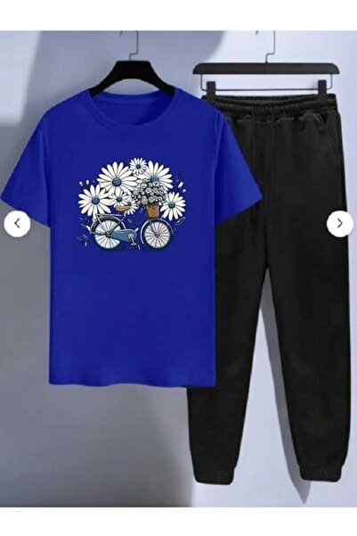 YK WEAR Μπλουζάκι και φούτερ με στάμπα μαργαρίτας και πεταλούδας, Γυναικεία /...