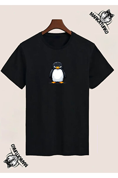 MarkaTurko تي شيرت مطبوع بتصميم خاص من PENGUEN