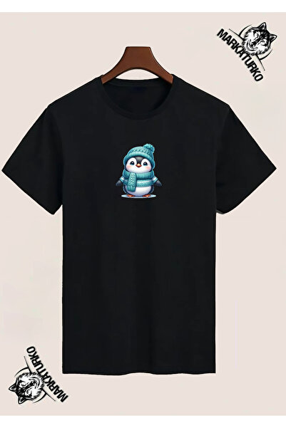 MarkaTurko تي شيرت مطبوع بتصميم خاص من PENGUEN