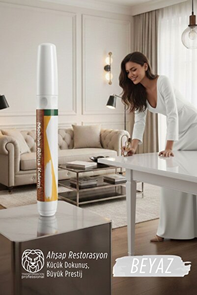 Transformacion Beyaz Renk Mobilya Rötüş Kalemi – Lake ve Ahşap Yüzeyler İçin ...