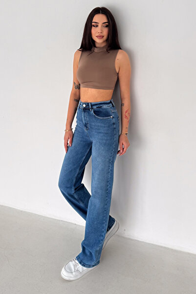 Noa&Noa Women's High Waist Straight Leg Pants – Cocoa Line