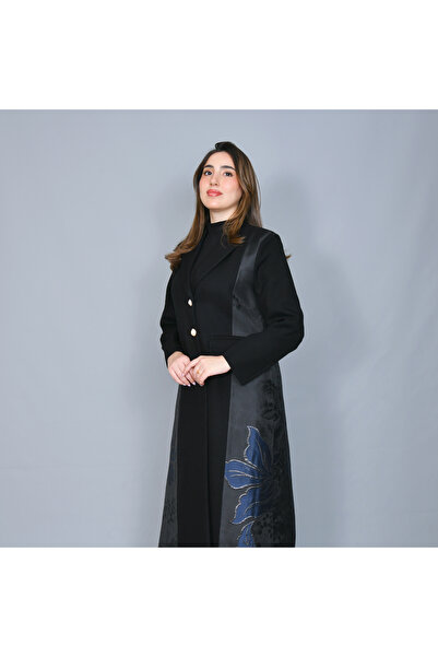 HAWRAA ABAYA Elegant blazer-style abaya with padded shoulder straps