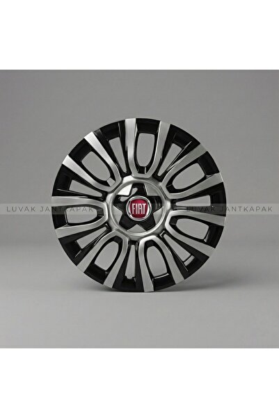 JANT FİAT Linea Uyumlu JantKapağı - 15 İnç - 1 Takım (4 adet) - Çelik görünümlü
