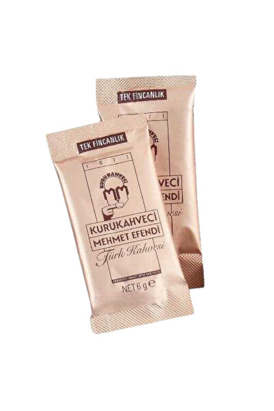 Mehmet Efendi قهوة تركية جافة من مهمتيفندي، 6 جرام، 25 كوب فردي
