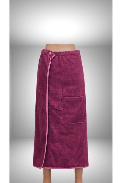 Asva Home Burgundy Bath Skirt