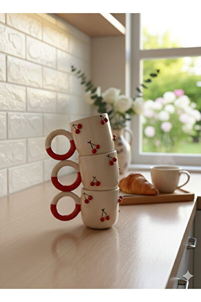 whisperbox Kirazlı seramik kupa