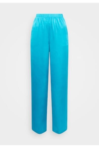 VILA Women's Pants, Vila, Loose Fit, Blue, M